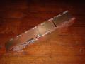 sole view of brass infill plane